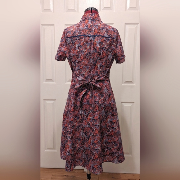 Liberty of London Floral Short Sleeved Dress US 8 - Picture 2 of 10